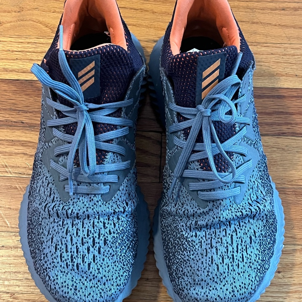Adidas Men's light blue, Navy and Coral Athletic Shoes